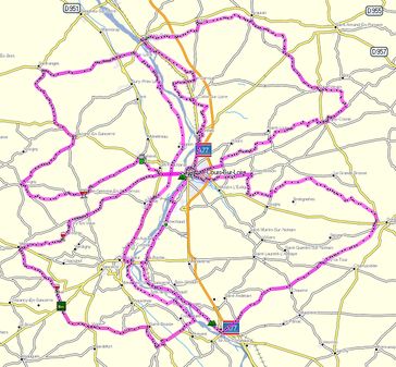 Circuits autour de Cosné sur Loire