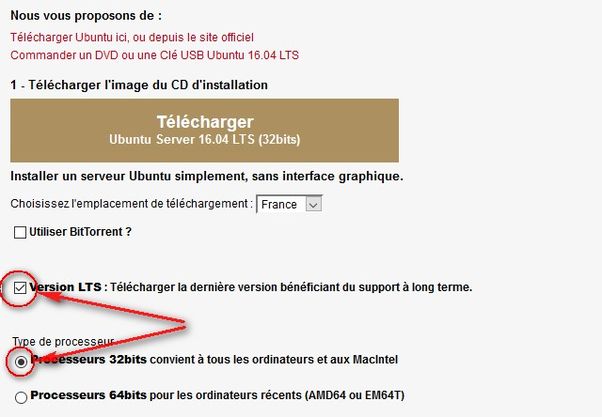 Ubuntu server 32 bits