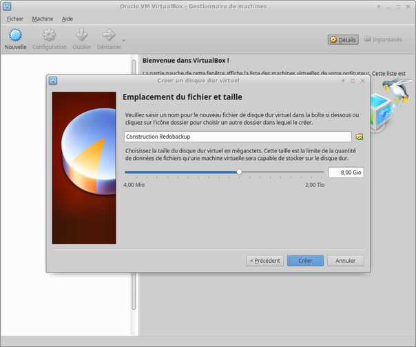 Emplacement disque virtuel
