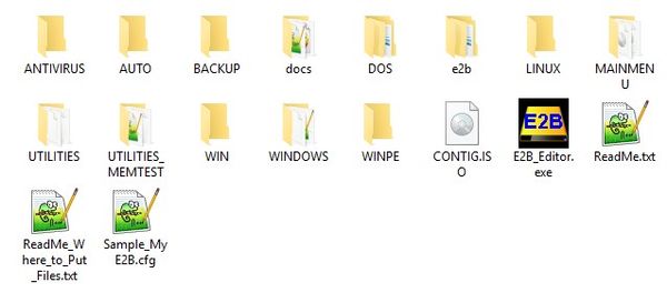 Sous-dossiers du r&eacute;pertoire _ISO d'Easy4Boot